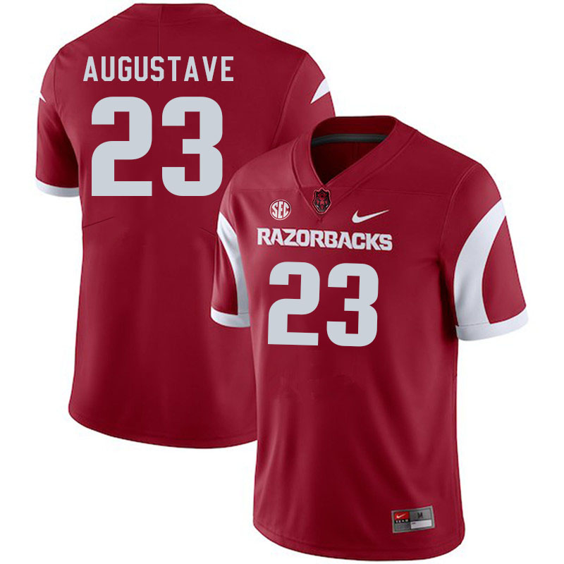Men #23 Isaiah Augustave Arkansas Razorback College Football Jerseys Stitched Sale-Cardinal